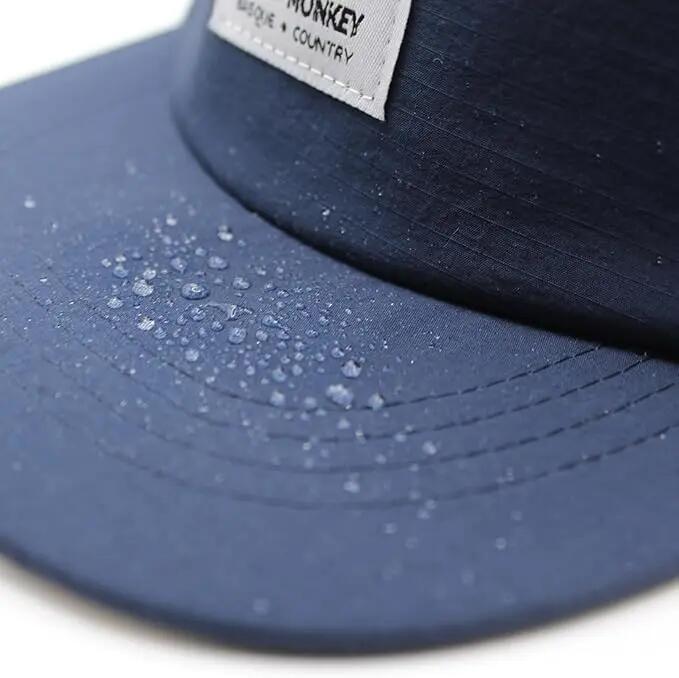 5-panel berg- en trekkingpet – waterdicht – gerecycled (Donkerblauw) 7/7