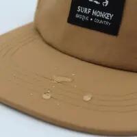 Casquette 5 panneaux montagne et trekking – imperméable (Beige) 5/6