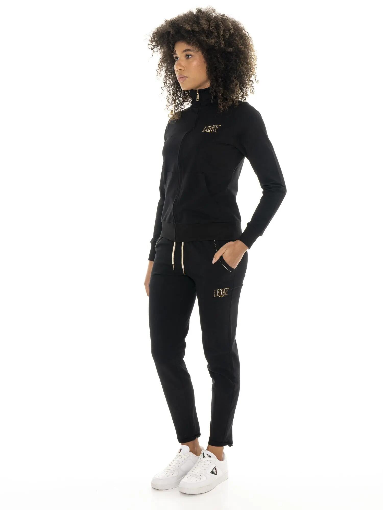 Article femme Leone 1947 Apparel Gold coton non brossé zip 7/7