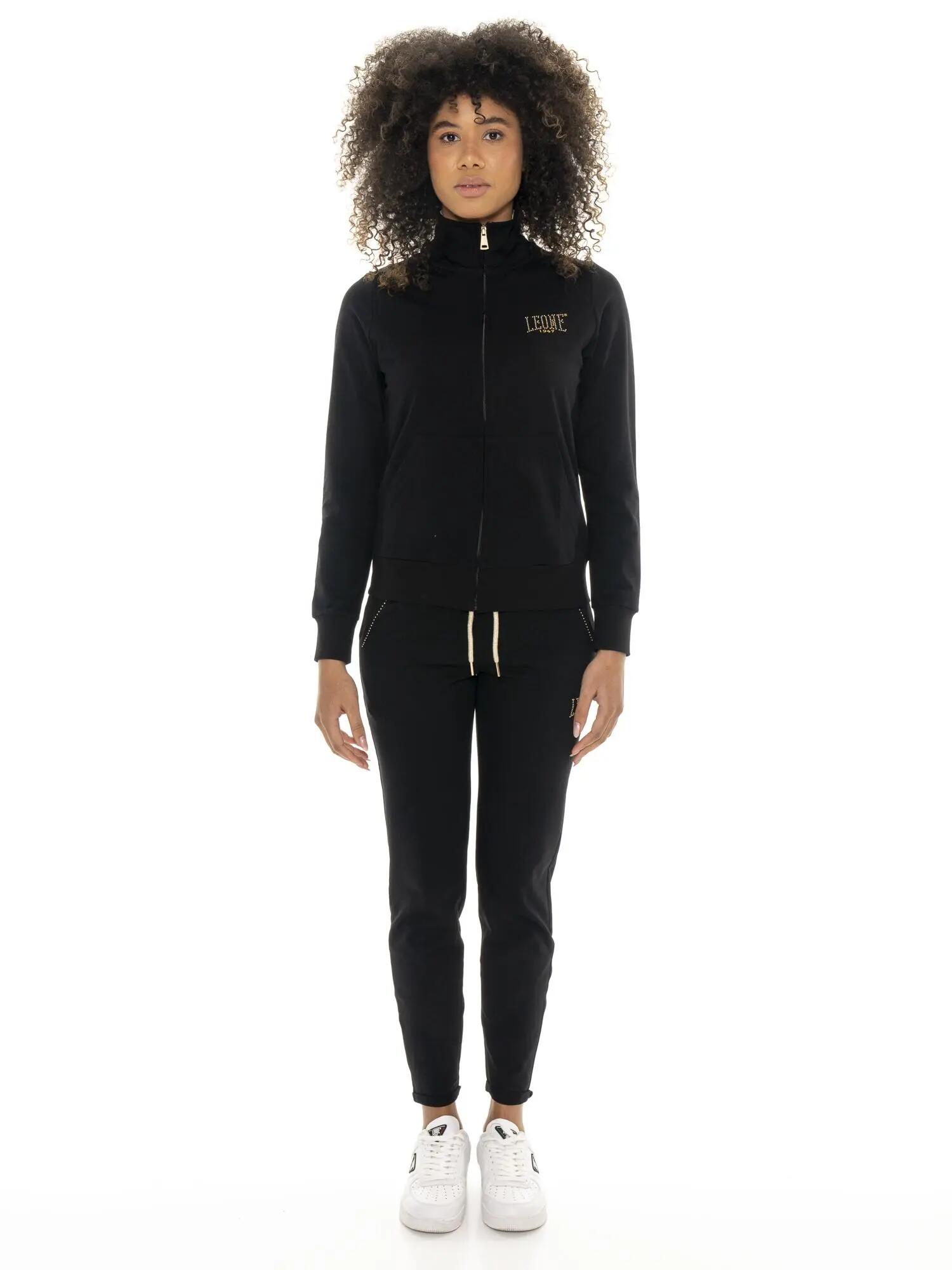 Article femme Leone 1947 Apparel Gold coton non brossé zip 6/7