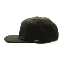 5-panel berg- en trekkingpet – waterdicht – gerecycled (Zwart) 2/7