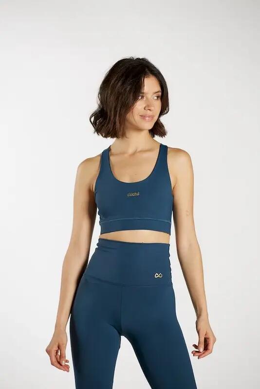 Top Fitness Mulher Ditchil Sport Elegant Azul Petróleo 5/7