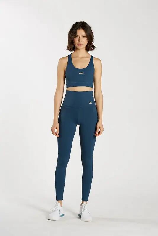 Top Fitness Mulher Ditchil Sport Elegant Azul Petróleo 4/7