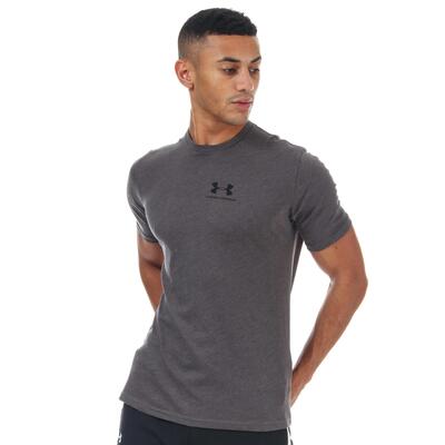 Maglietta Logo Uomo Under Armour Grigio Argento