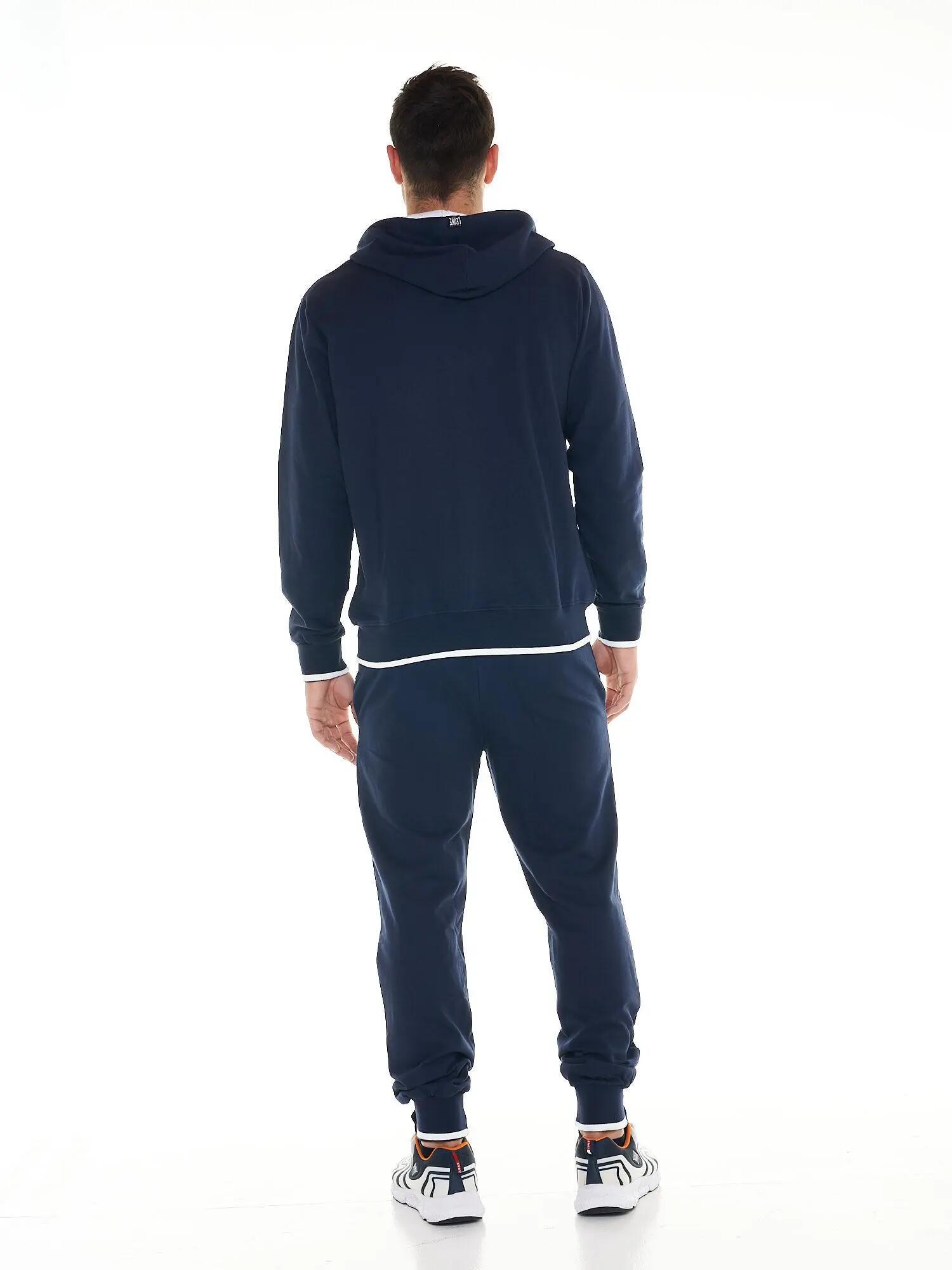 Sportlicher Fluo Herren-Trainingsanzug mit Kapuze 4/6