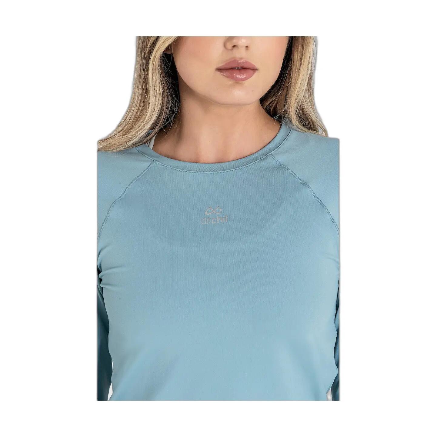 Ditchil dames T-shirt blauw, korte mouw, atletische pasvorm 5/7