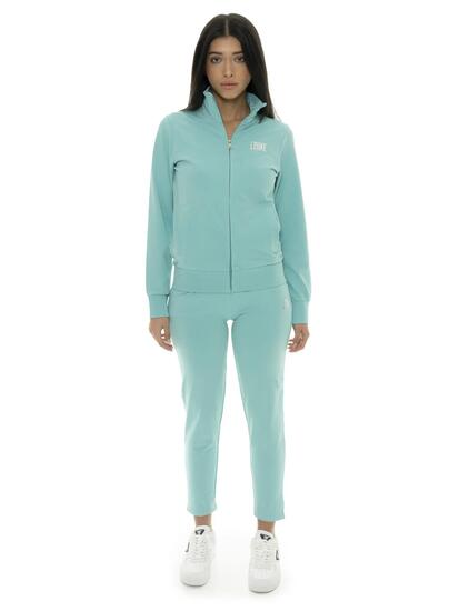 Ensemble de survêtement en coton à col zippé Leone Summer Bright pour femme