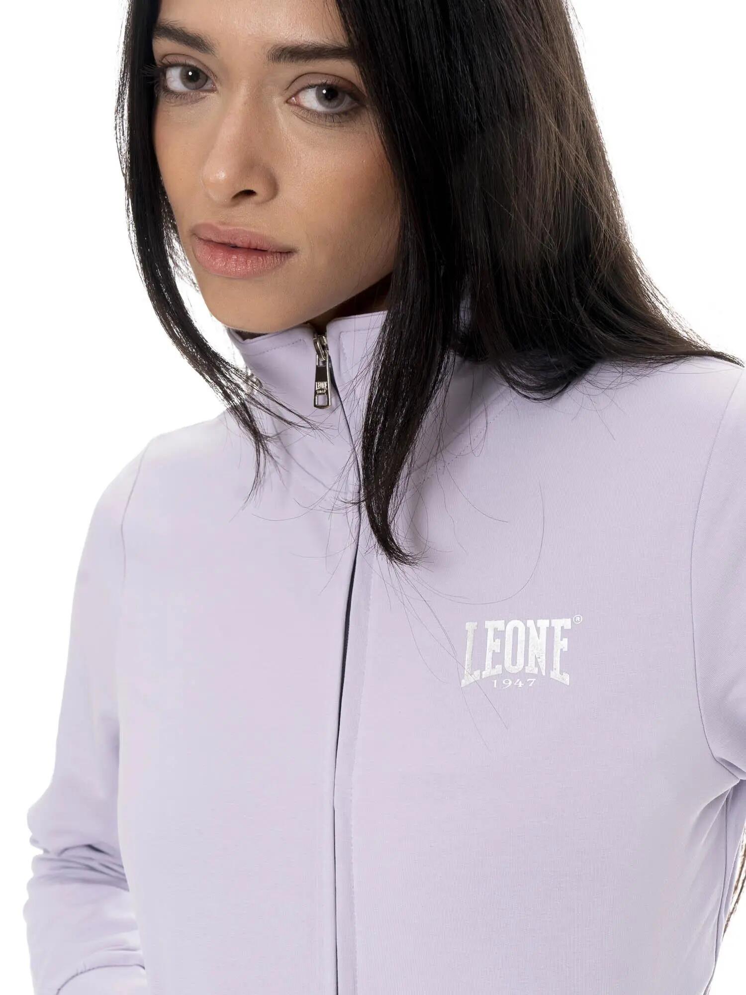 Chándal de algodón con cuello y cremallera para mujer Leone Summer Bright 5/7