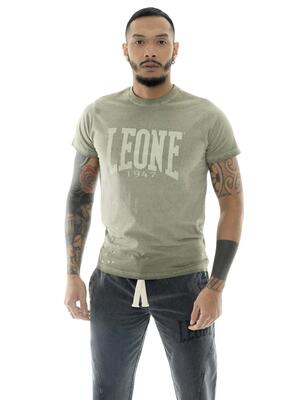 Leone old wash heren t-shirt van gewassen katoen