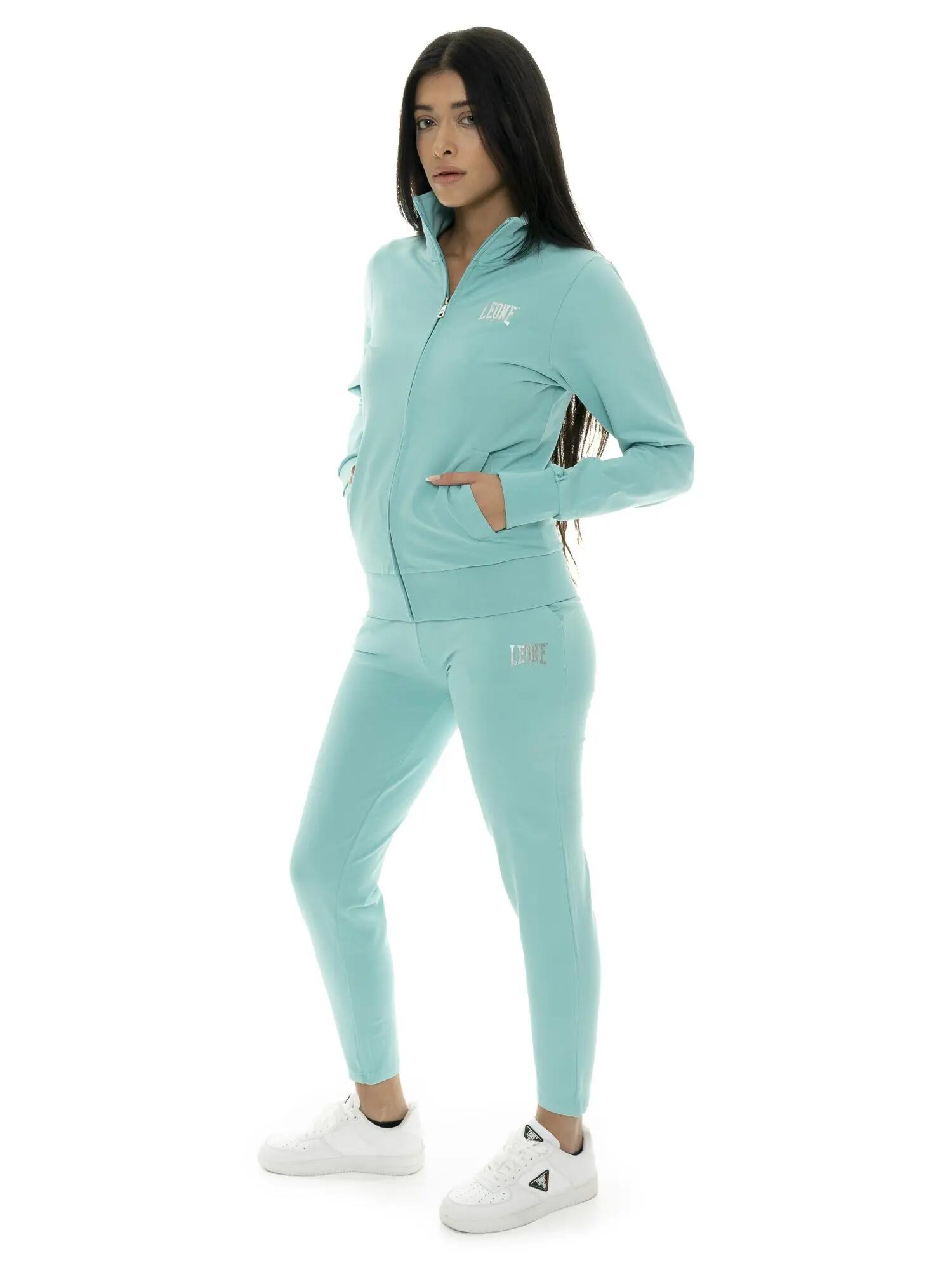 Ensemble de survêtement en coton à col zippé Leone Summer Bright pour femme 2/7
