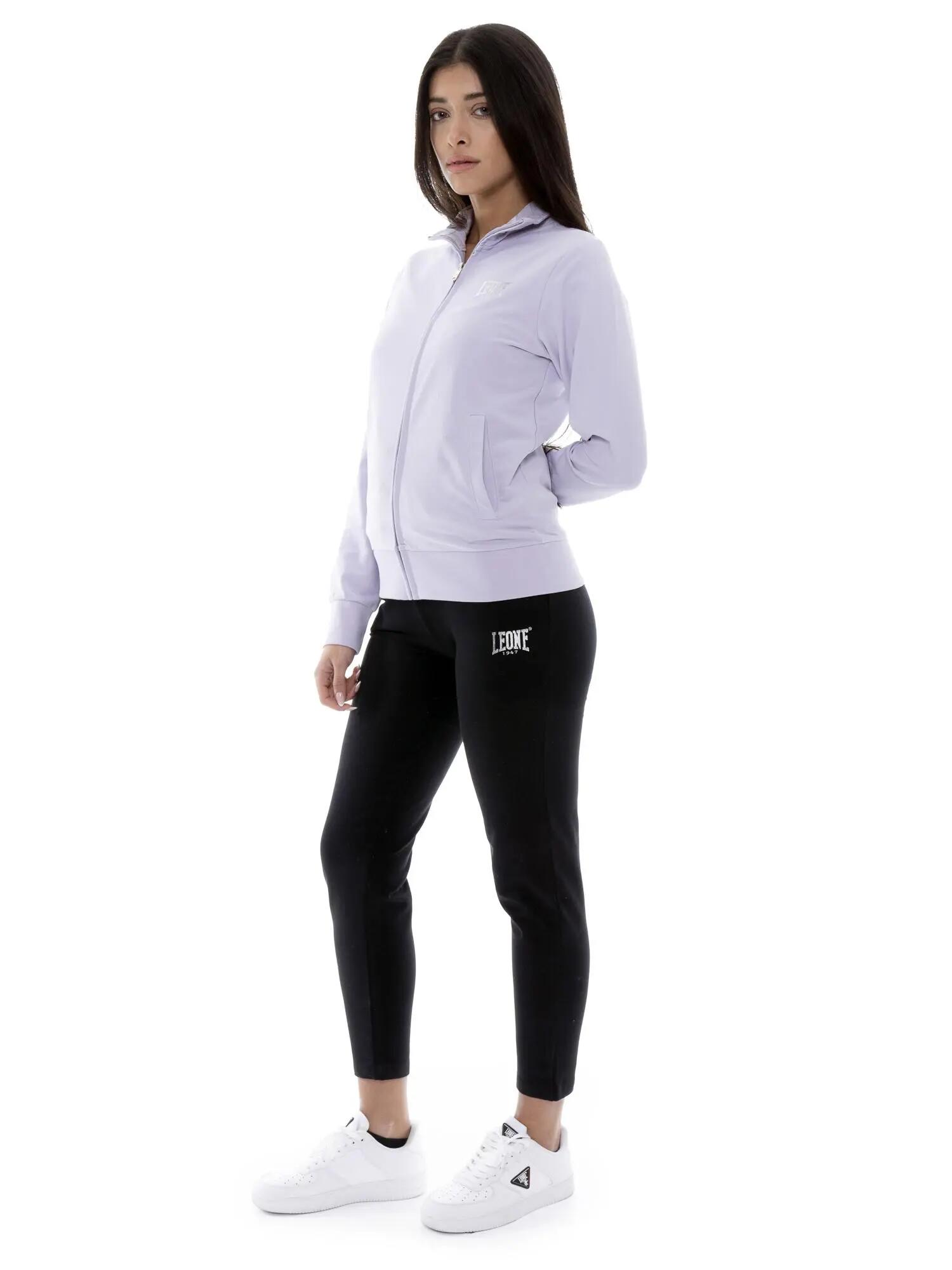 Chándal de algodón con cuello y cremallera para mujer Leone Summer Bright 2/7