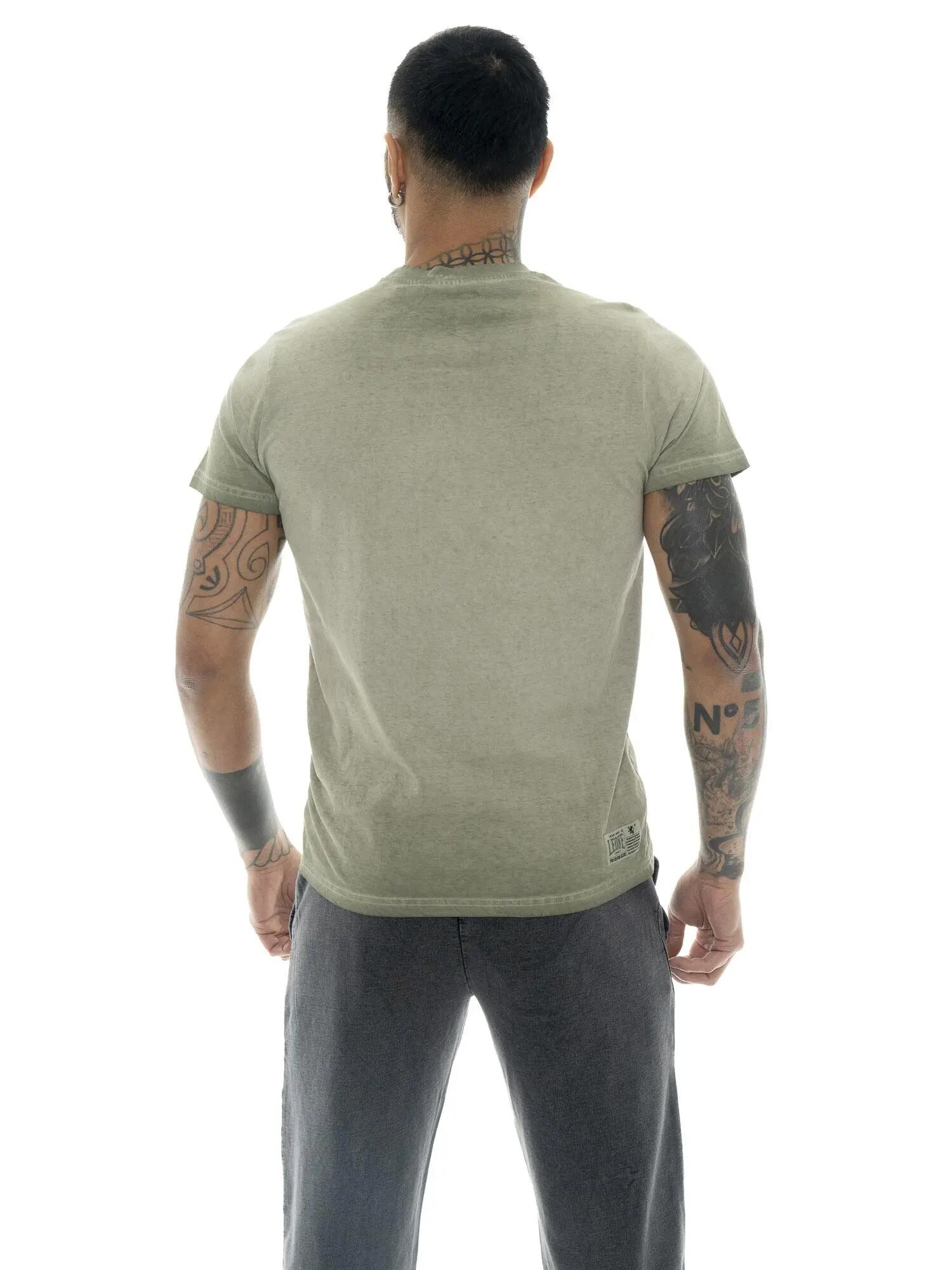Camiseta masculina Leone Old Wash em algodão lavado 4/5
