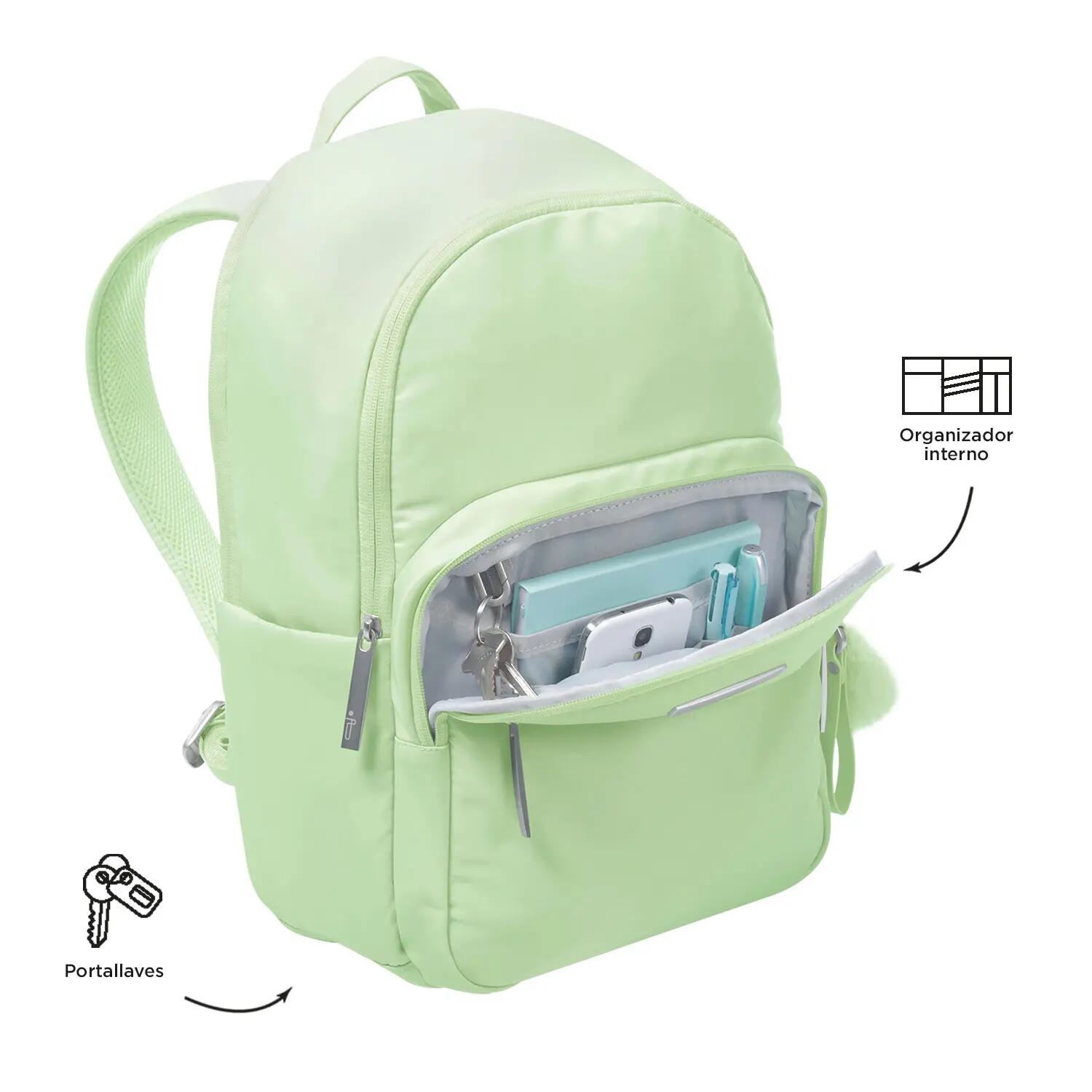Totto Mochila ejecutiva Adelaide Meadow Mist Poliéster 28.5 x41.5 x13.5 cm 5/5