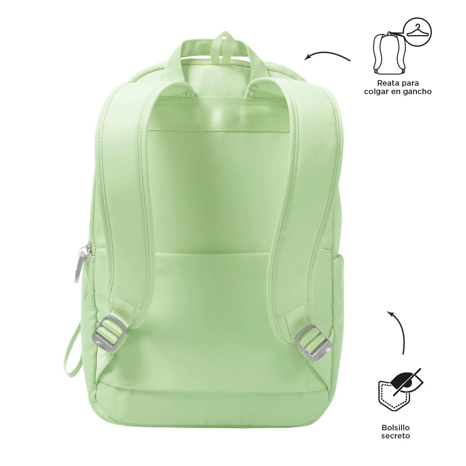 Totto Mochila ejecutiva Adelaide Meadow Mist Poliéster 28.5 x41.5 x13.5 cm 3/5