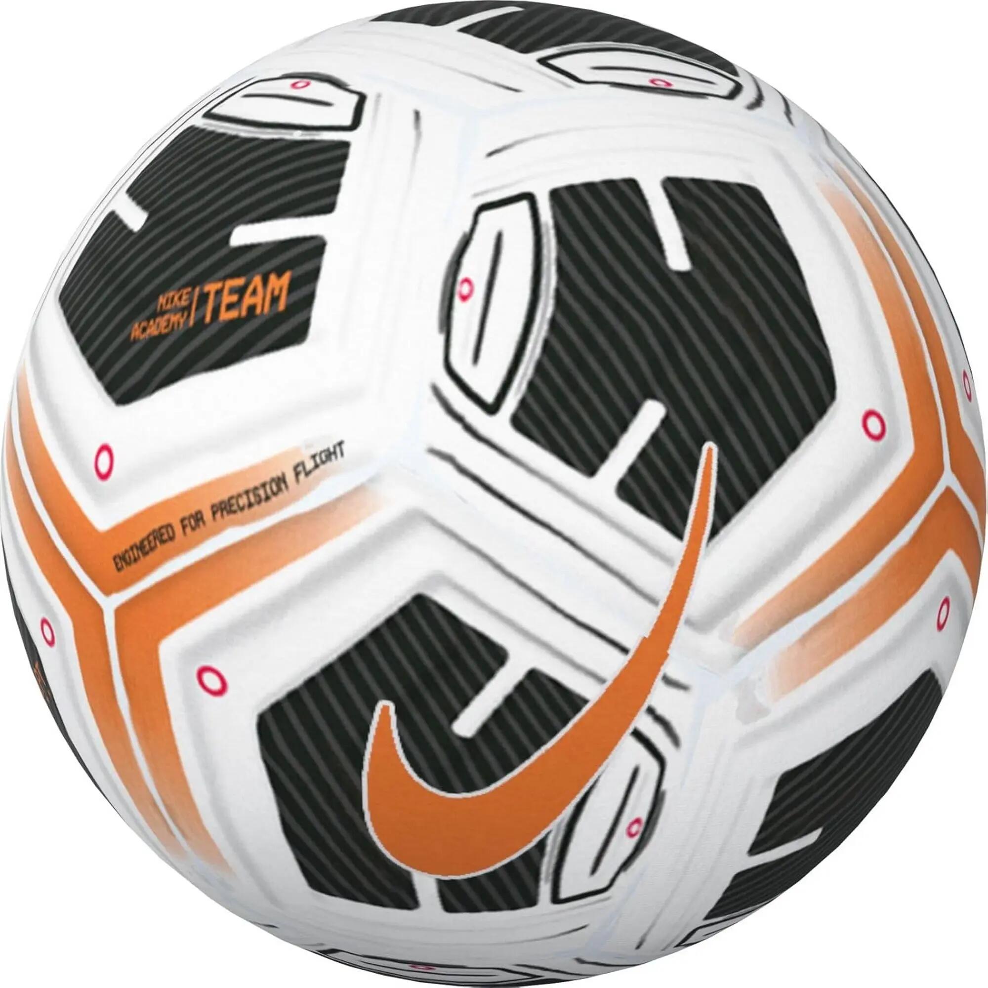 Ballon De Foot ACADEMY PLUS (Blanc / Noir / Orange) 2/2