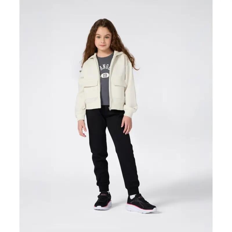 Pantalón chándal - Niña - Puños acanalados, cordón - Negro 5/5