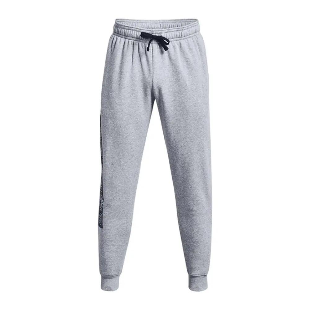 Heren Rival Fleece Graphic Joggingbroek (Grijs) 2/5