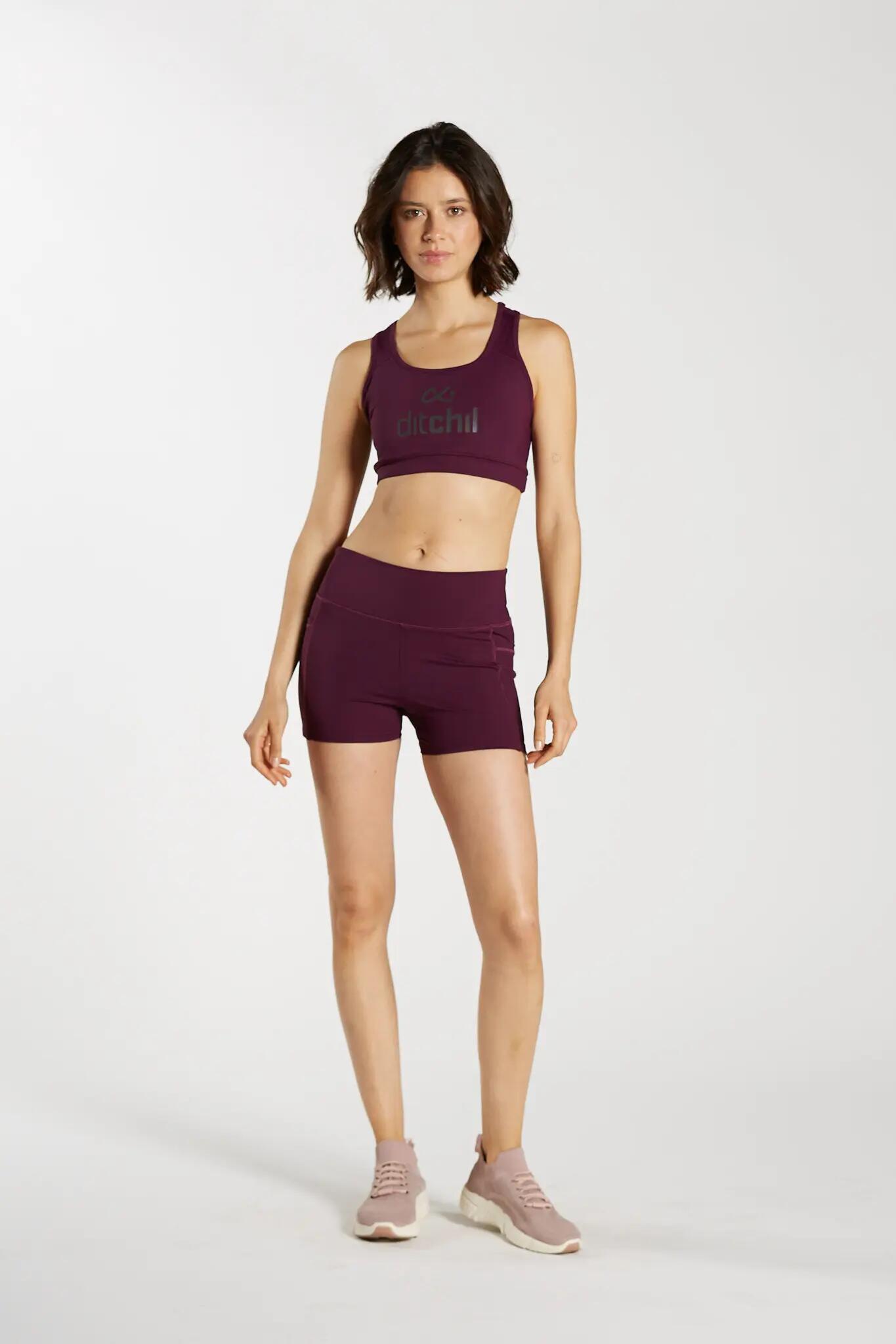 Calções Fitness Mulher Ditchil Active Roxo 6/7