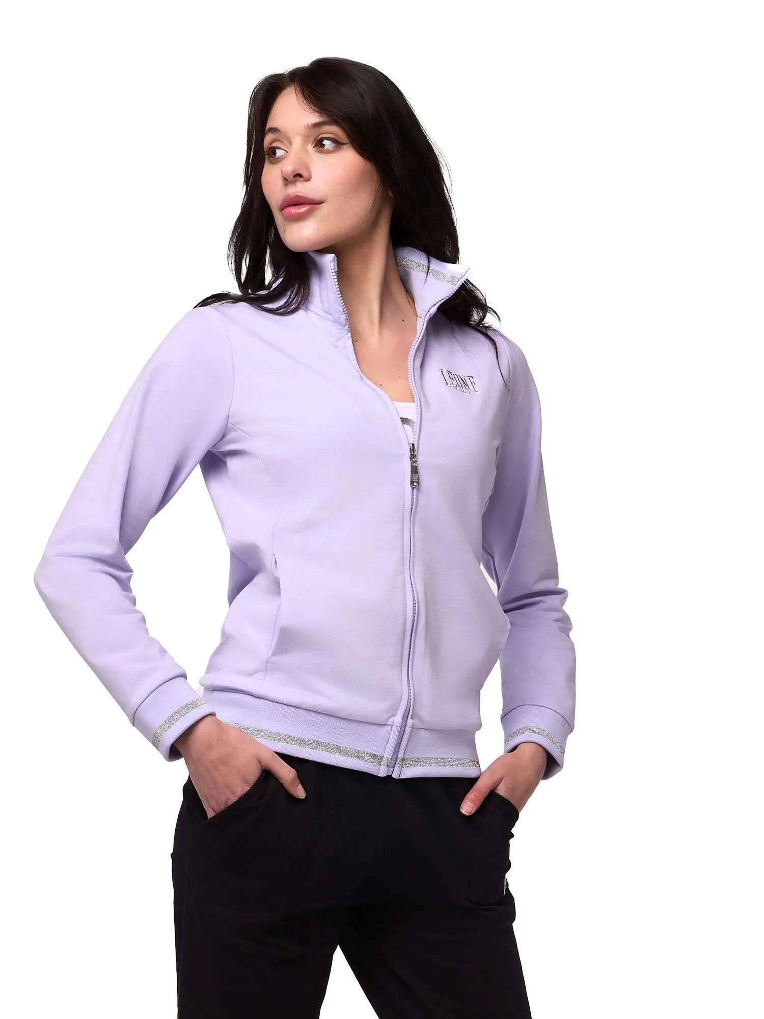 Leone Bright dames trainingspak met ritssluiting bij de kraag en joggingbroek 3/8