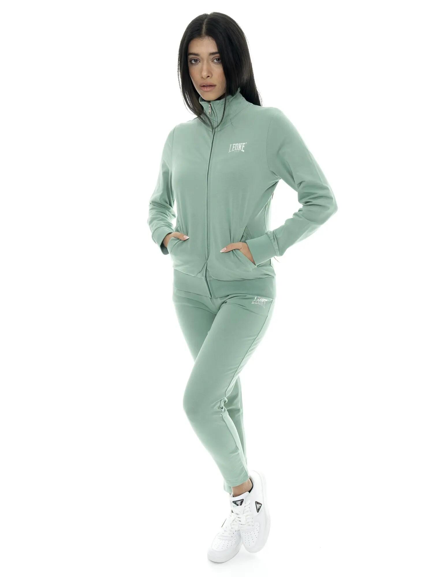 Conjunto de moletom feminino Leone Summer Bright com zíper e gola em algodão. 5/7
