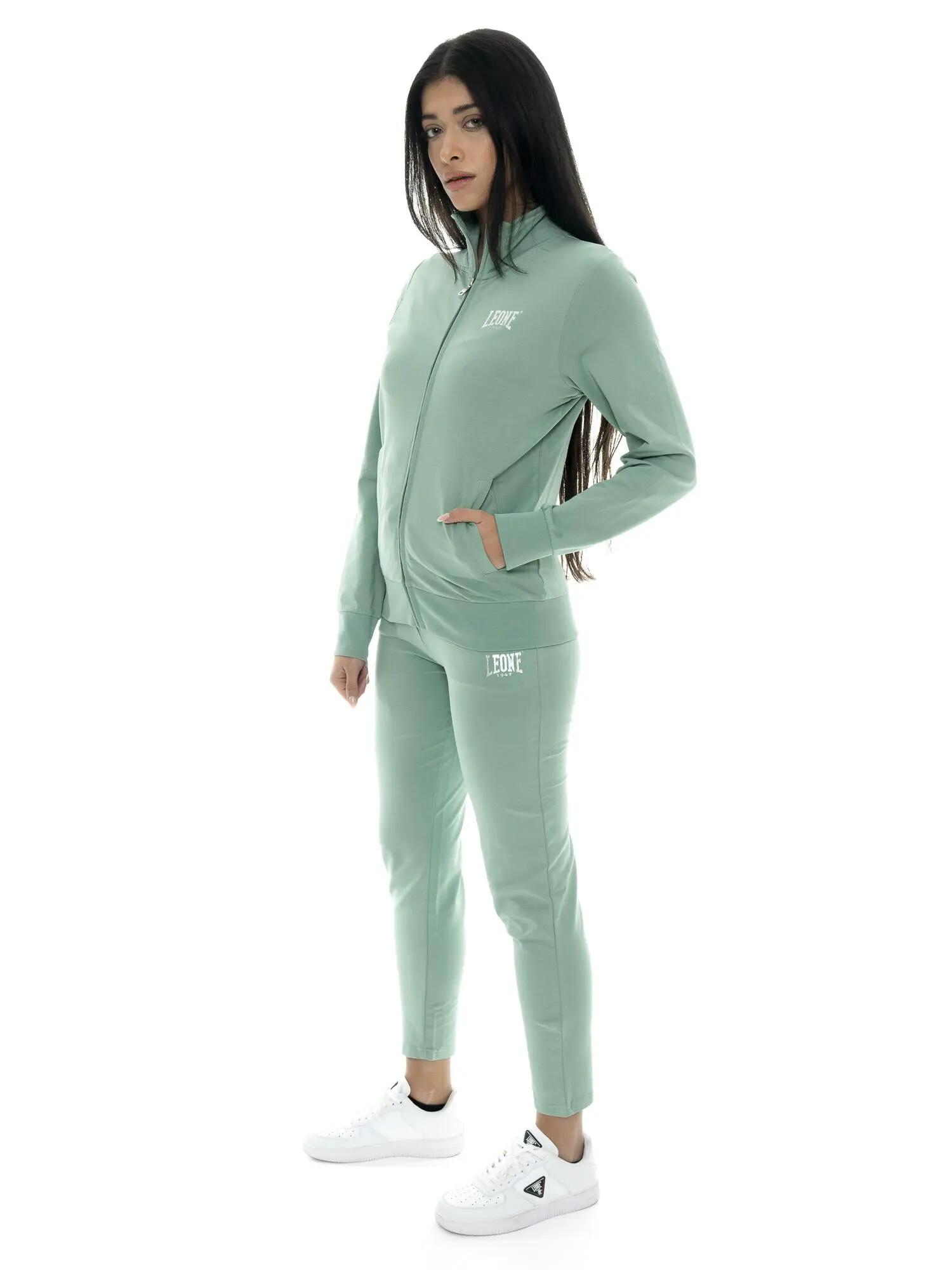 Conjunto de moletom feminino Leone Summer Bright com zíper e gola em algodão. 2/7