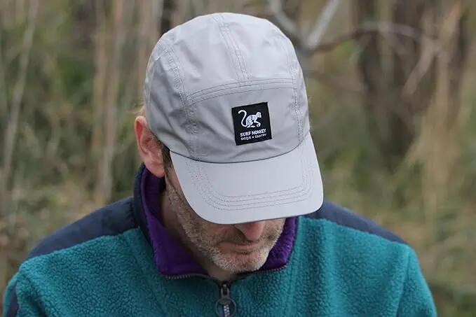 Cappellino running da pioggia unisex – riciclato – senza fluoro (Grigio) 7/7