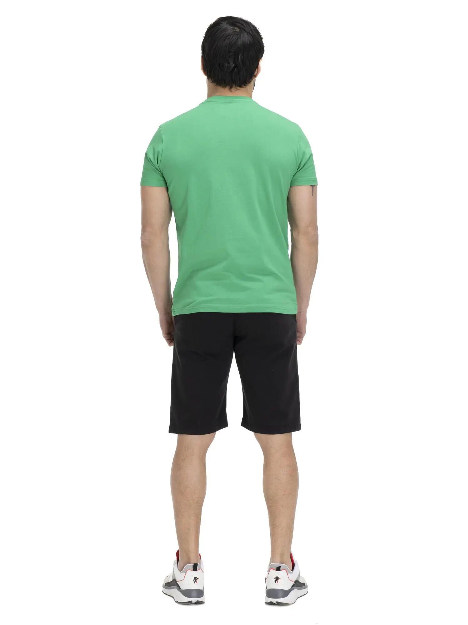 Leone Basic Herren-Kurzarm-T-Shirt aus Baumwolle 4/7