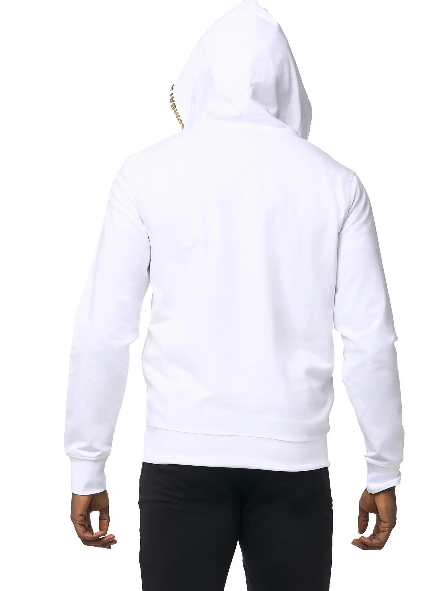 Leone Neuer goldener Herren-Kapuzenpullover mit Reißverschluss 4/6