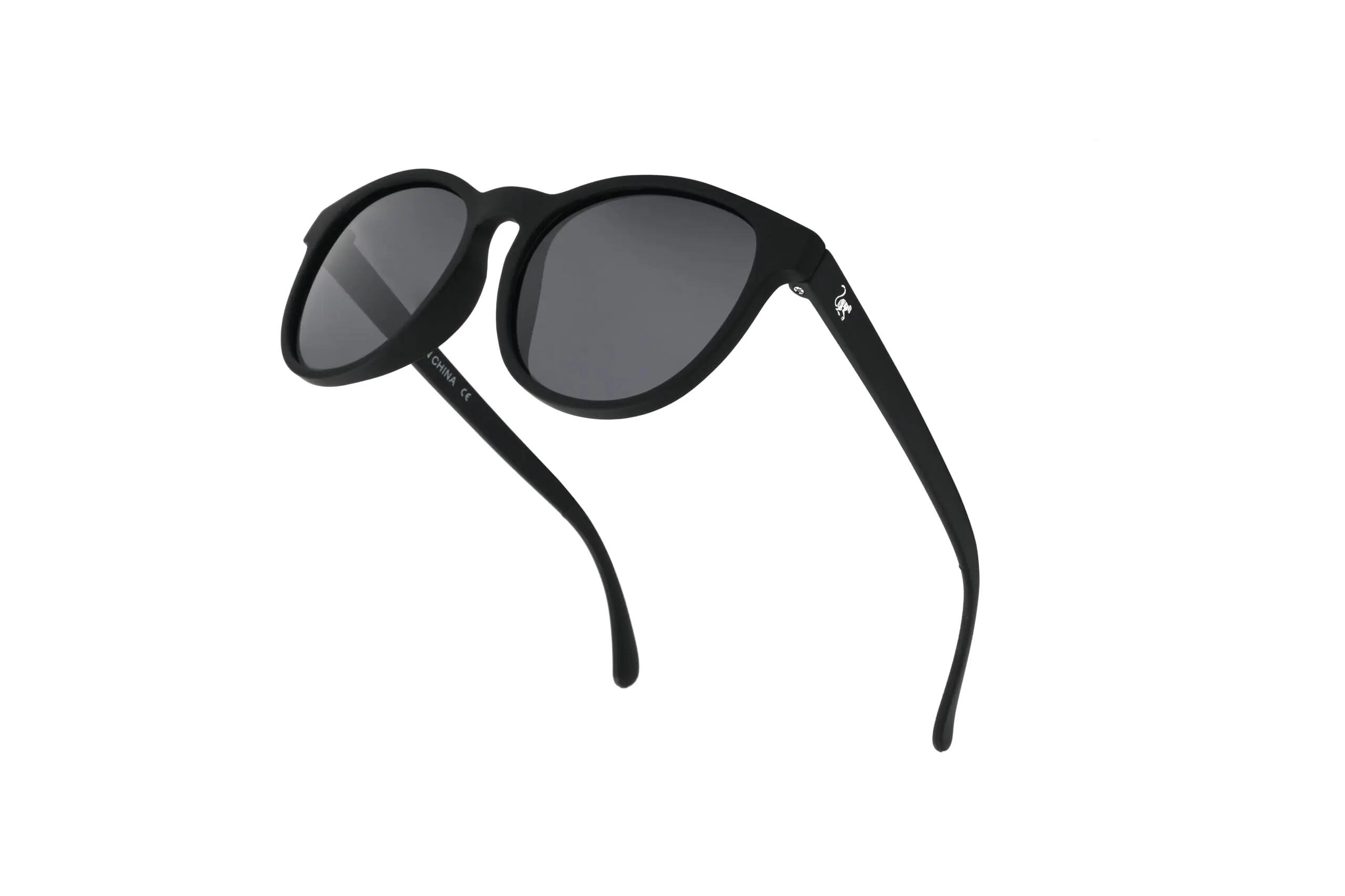 Unisex-Sonnenbrille – Polarisiert / UV400 (Schwarz/Schwarz) 4/5