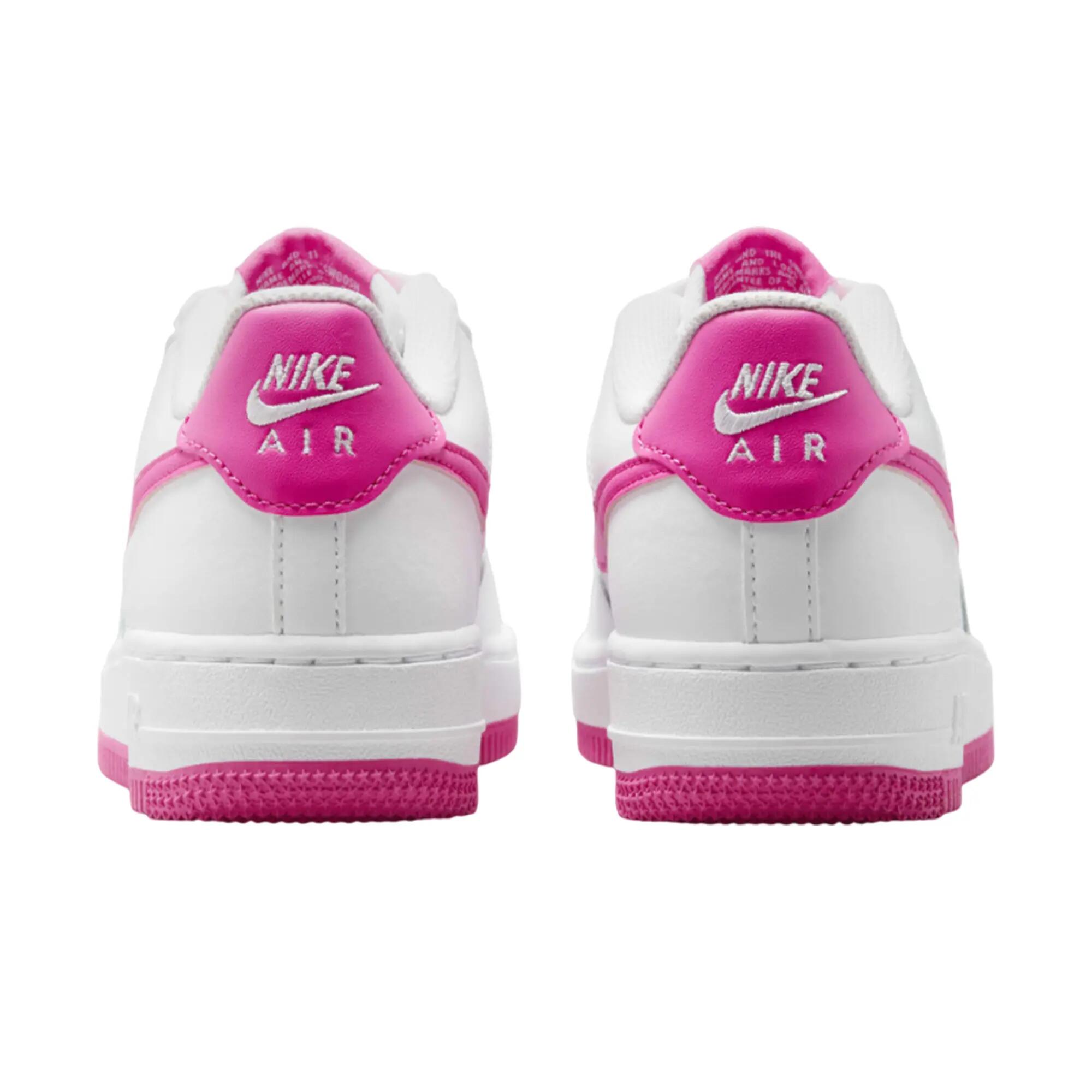 Scarpe Sportive Pelle Donna Nike Air Force 1 Bianco Rosa 2/7