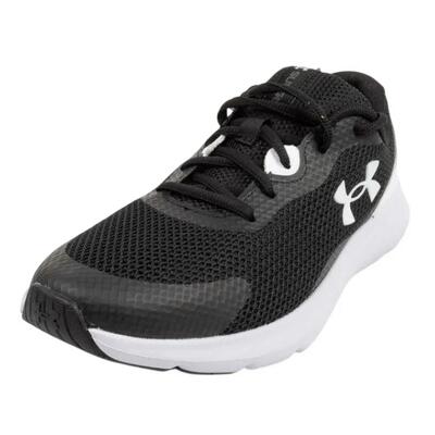 Dames logo trainers (zwart, wit)