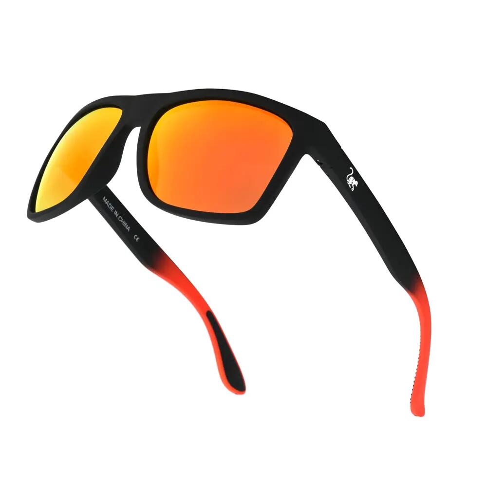 Occhiali da sole unisex - Galleggianti / Polarizzati / UV400 / TPX (Nero/Rosso) 4/6