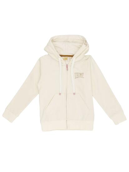 Sweat à capuche zippé pour filles Chic Girl à motif lion