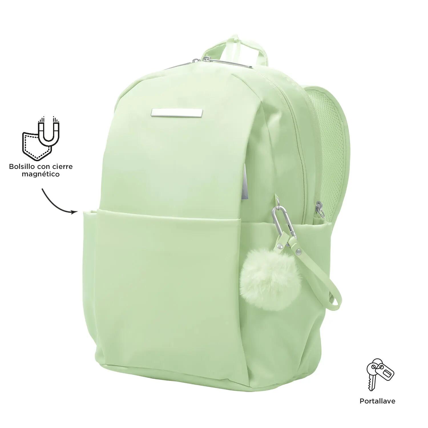 Totto Mochila ejecutiva Adelaide 1 Meadow Mist Poliéster 28 x40 x18 cm 5/5