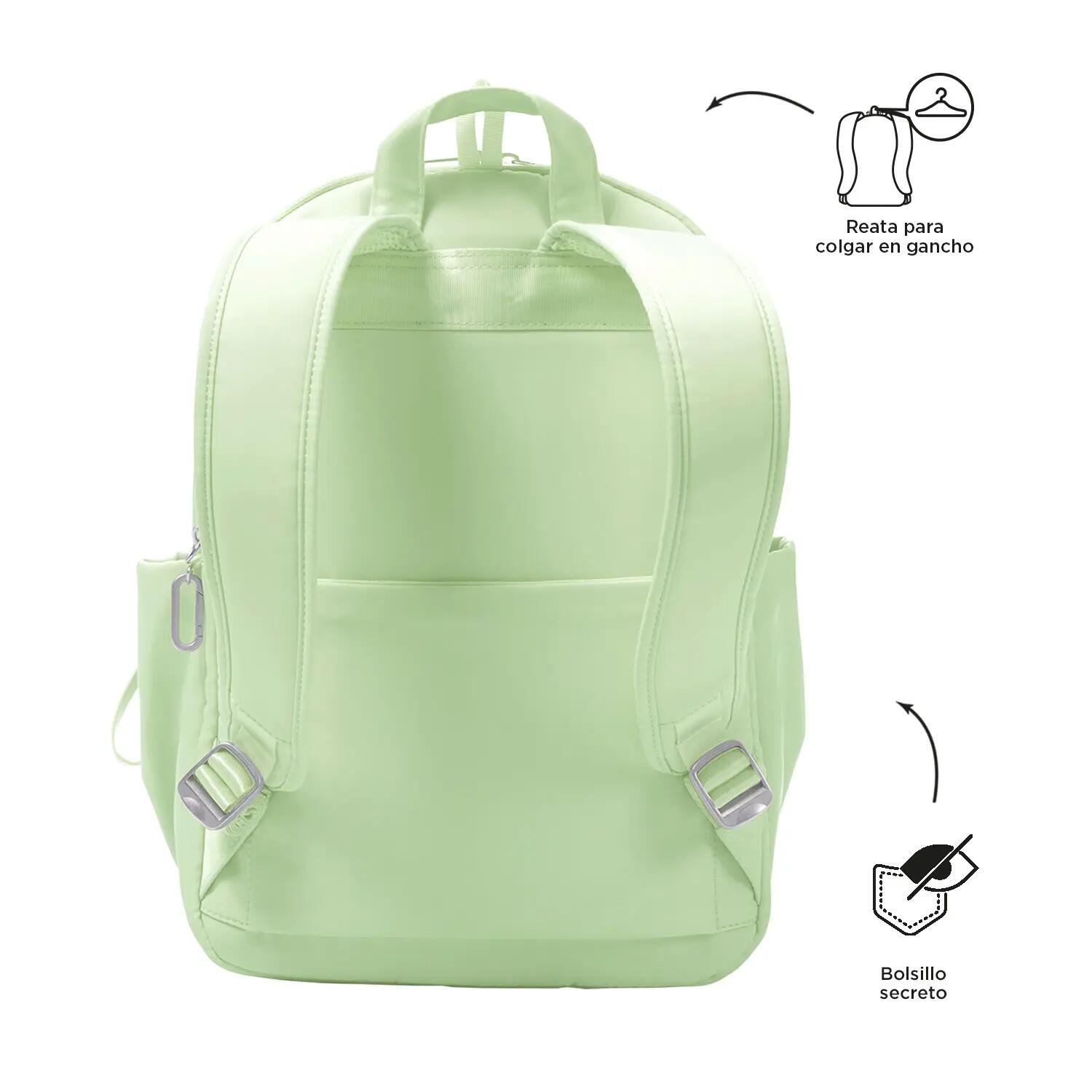 Totto Mochila ejecutiva Adelaide 1 Meadow Mist Poliéster 28 x40 x18 cm 3/5