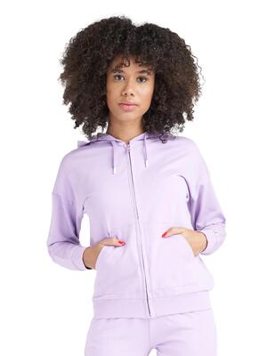Tuta da donna con cappuccio e zip Neon