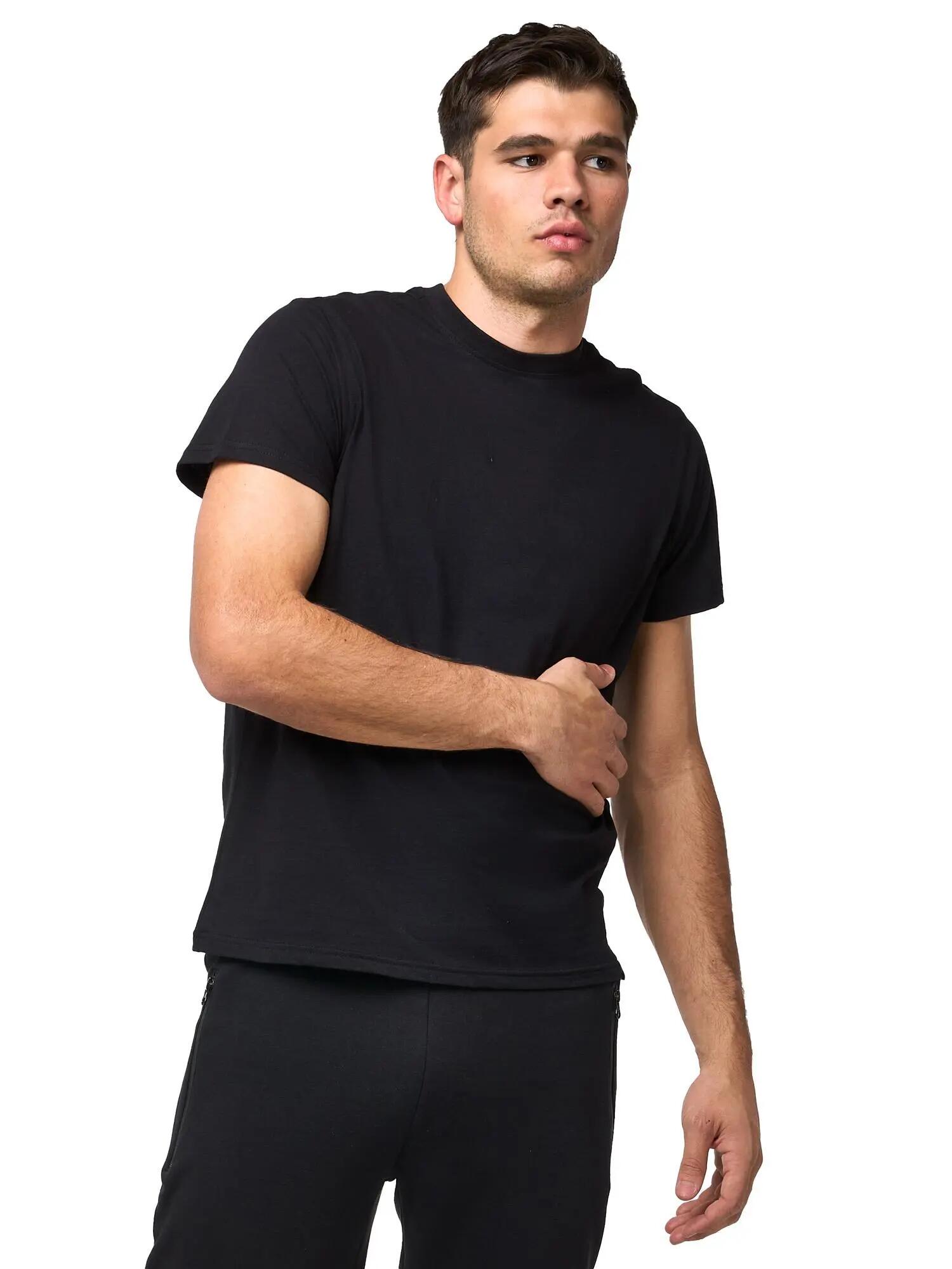 Leone B&W Herren-Kurzarm-T-Shirt 3/6