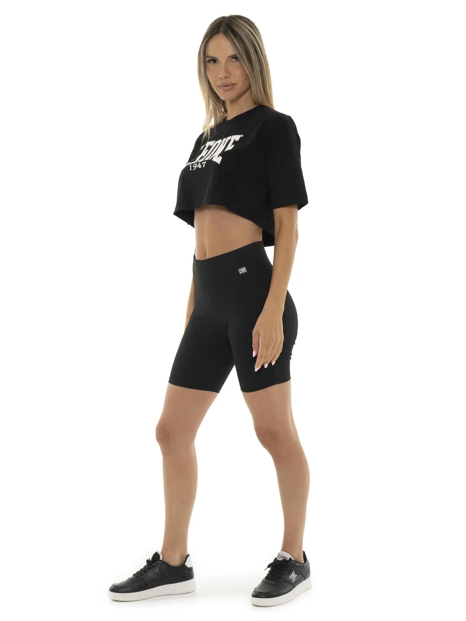 Leggings da donna a costine corto elasticizzato Leone Basic 2/5