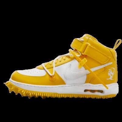 Schoenen air force 1 mid sp off-white varsity maize