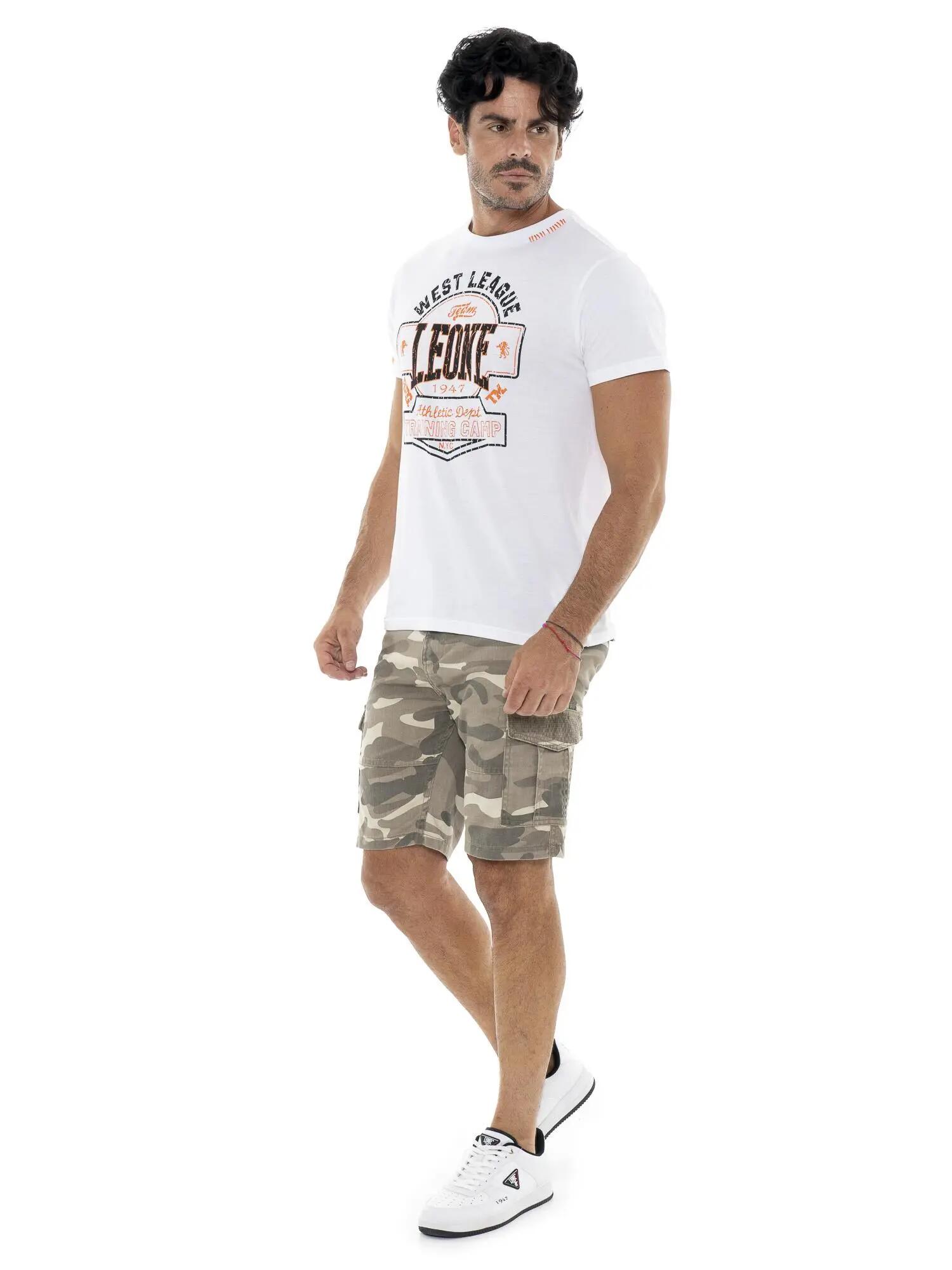 Camiseta masculina de algodão de manga curta Leone Military 1947 2/5
