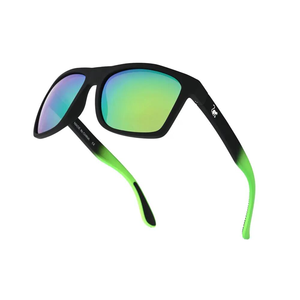 Occhiali da sole unisex - Galleggianti / Polarizzati / UV400 / TPX (Nero/Verde) 4/6