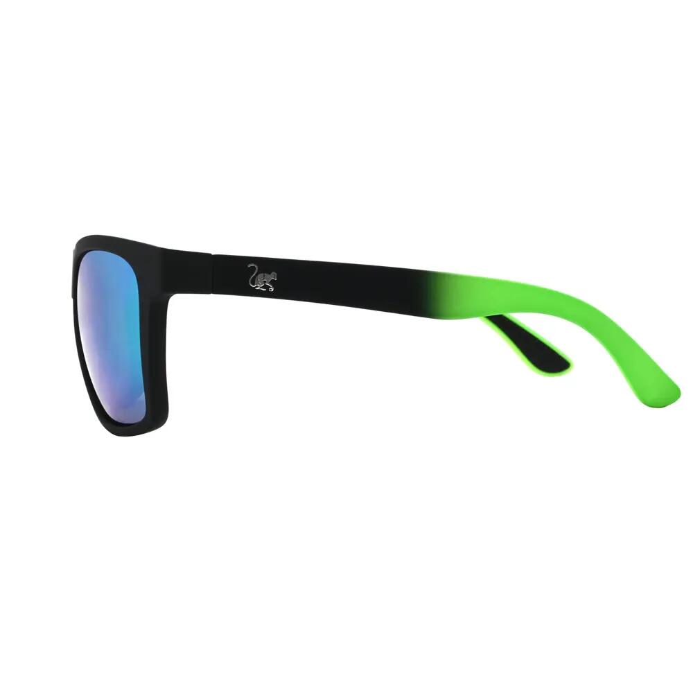 Occhiali da sole unisex - Galleggianti / Polarizzati / UV400 / TPX (Nero/Verde) 3/6