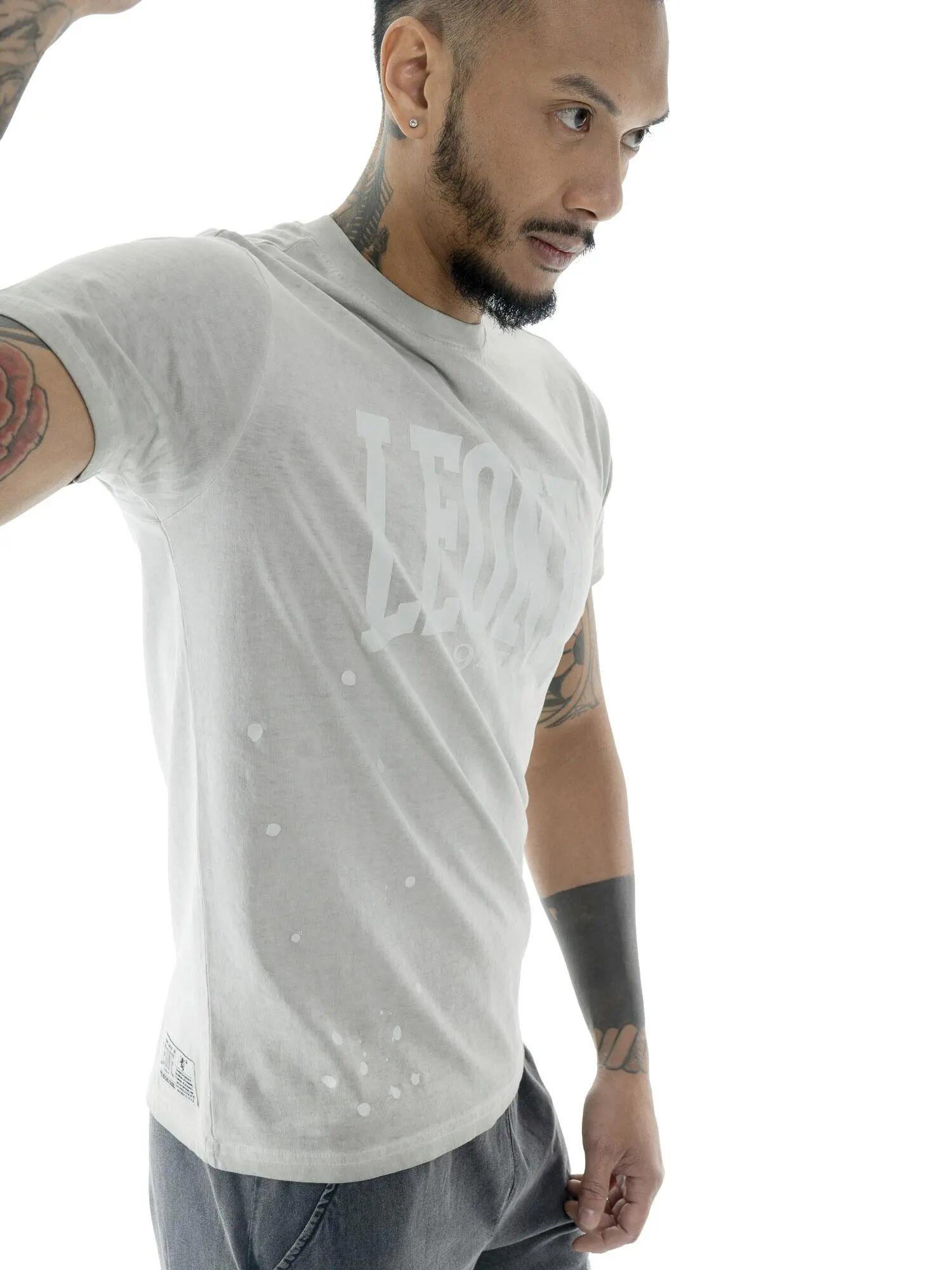Camiseta de hombre Leone Old Wash de algodón lavado 3/5