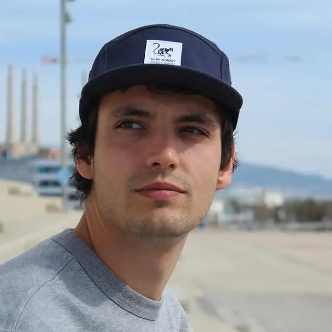 5-Panel-Cap - Flacher Schirm - Jockey / Erwachsene / Einheitsgröße (Blau) 3/5