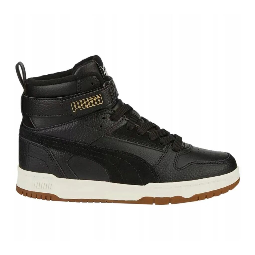 Childrens/Kids RBD Game WTR Leather Trainers (Black)