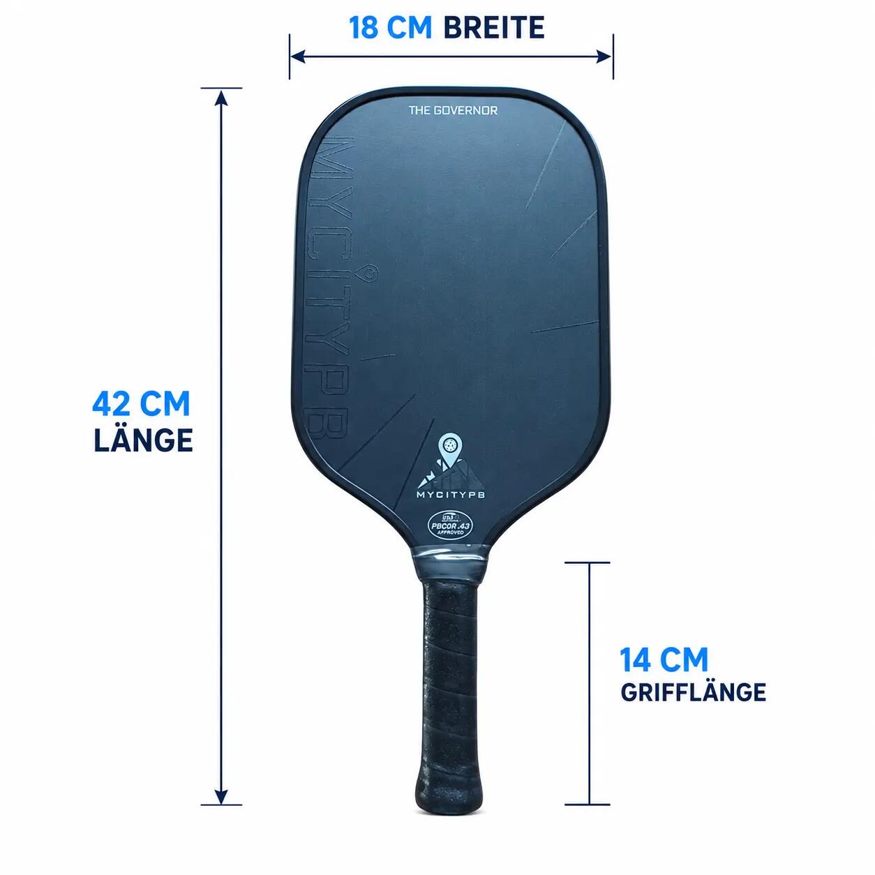 Pickleball-racket Governor Blackout 2027 Edition, USAP-gecertificeerd 6/6