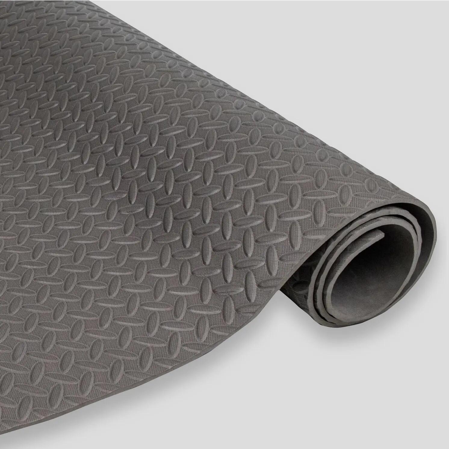 Tapis de fitness antidérapant, mousse de caoutchouc, gris 9/9