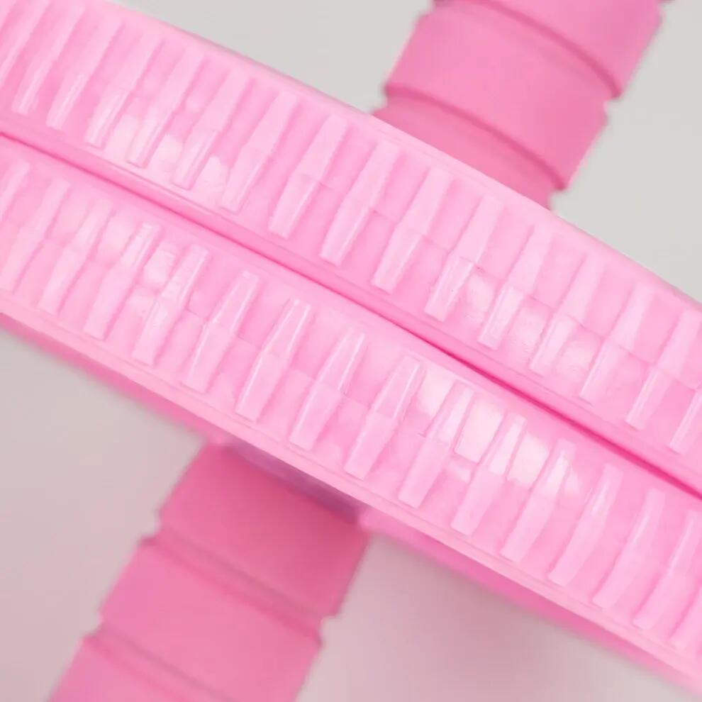 Rullo addominale con doppia ruota regolabile, colore rosa 8/9