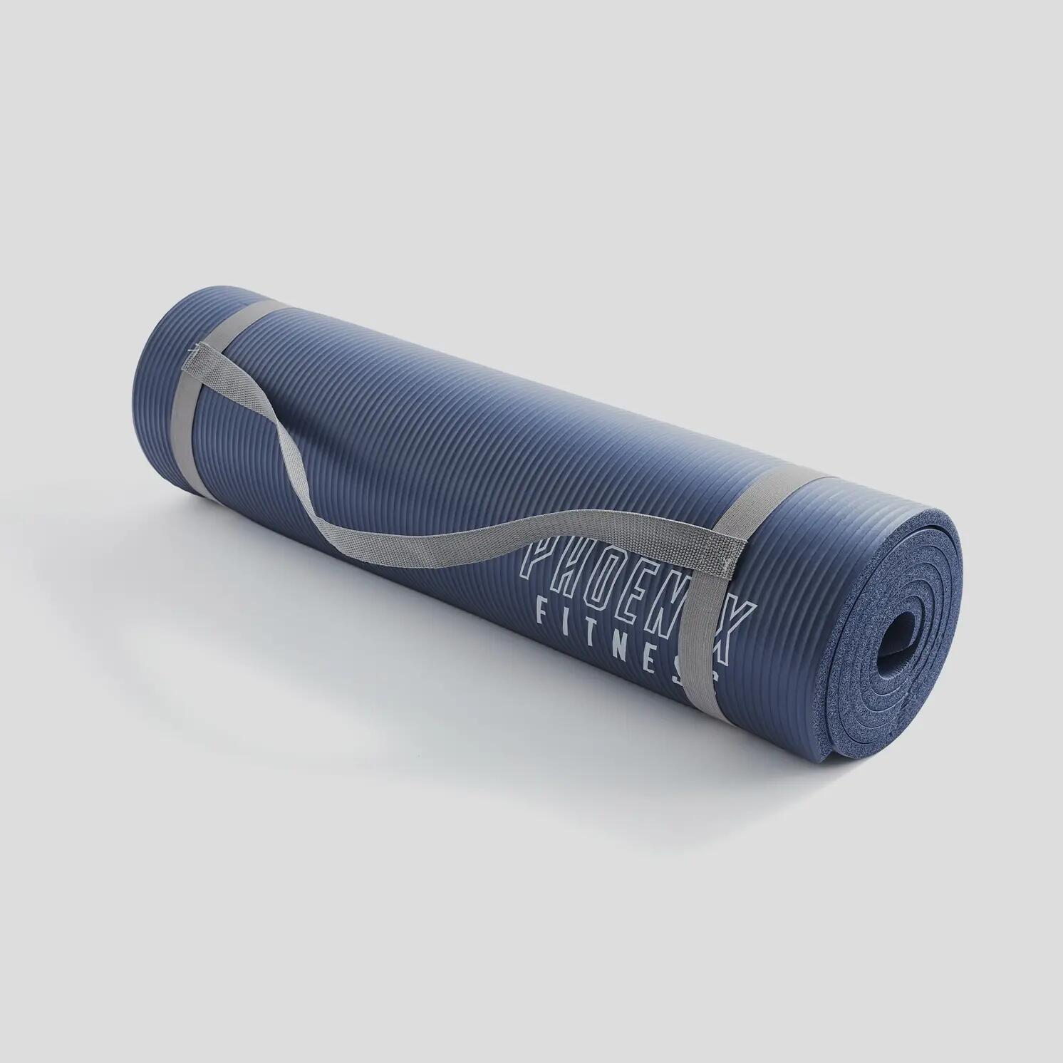 Phoenix Fitness NBR Exercise Mat Navy Peony 7/9