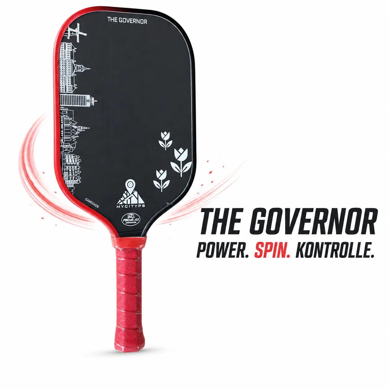 Pickleball-paddle Governor Amsterdam Edition, USAP-gecertificeerd 3/5
